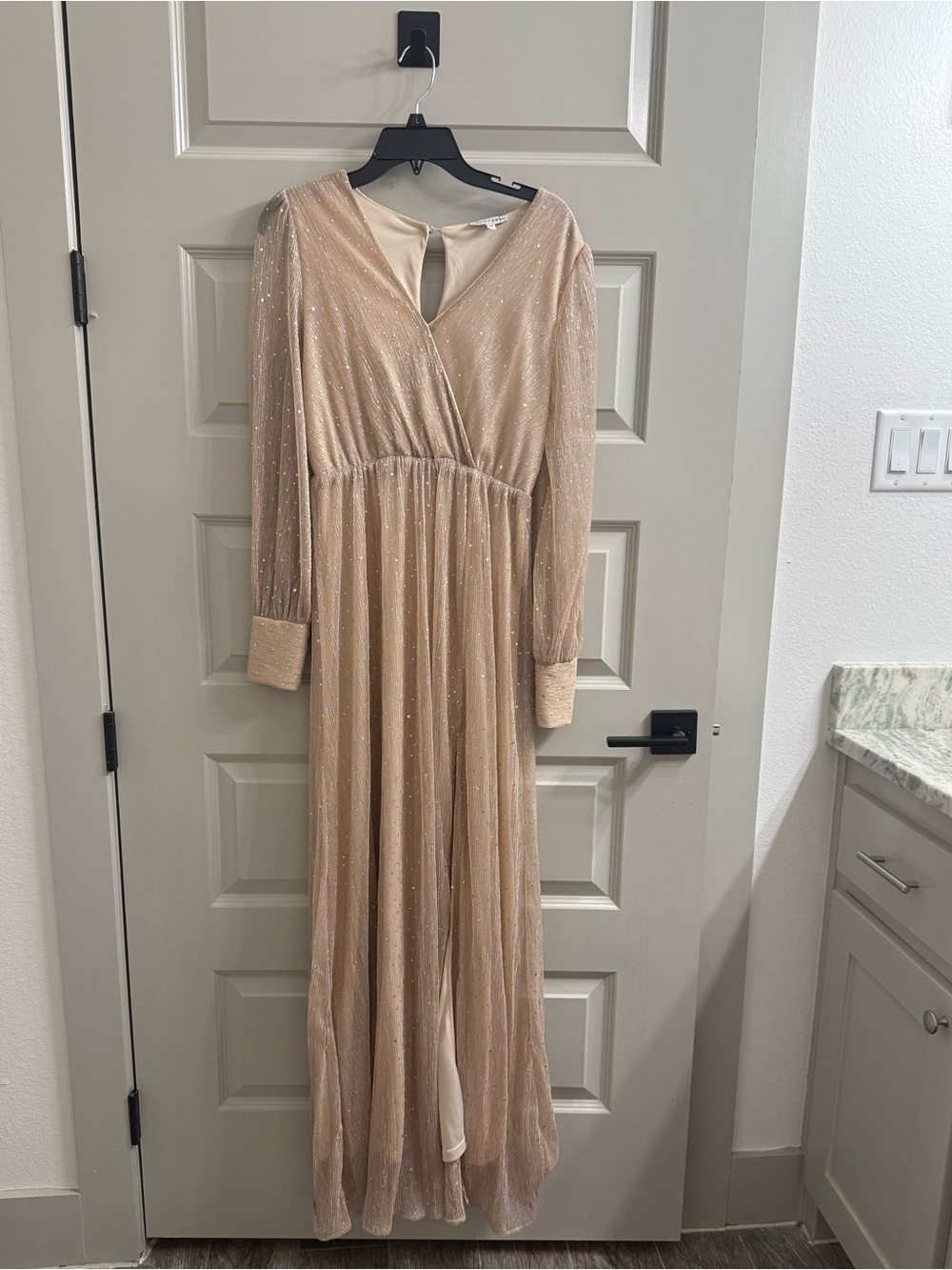 BALTIC BORN Abigail Sparkle Gown Bridesmaid Formal Maxi Dress MEDIUM